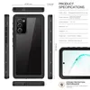 IP68 삼성 갤럭시 Note20 Ultra 투명한 Snowproof 하이브리드 레드 스퍼 도트 수영 가방