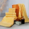 Conjunto de toalhas de banho de luxo semáxe, 2 grandes toalhas de banho, 2 toalhas de mão, 4 washcloths. Algodão altamente absorvente toalhas de banheiro (pacote de 8) 201026