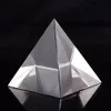 HD 3.9 '' Energy Healing Egitto Cristallo egiziano Piramide di vetro Clear Rare Cristalli Feng Shui Ornamenti artigianali per la decorazione domestica T200710
