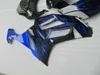 Motorcycle Fairing body kit for KAWASAKI Ninja ZX6R 636 07 08 ZX 6R 2007 2008 ABS Blue flames black Fairings bodywork+Gifts KB58