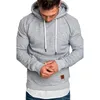 Hoodies dos homens moletons Lovzon Mens Solid Spring Outono Casaco com Capuz Homens Hip Hop Sueter Casual Slim Sportswear Tracksuit 2021 Chegada