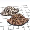 2020 nova camurça leopardo bacia balde chapéu mulheres impressas pescador chapéus feminino primavera verão outdoor lazer sun chapéu atacado