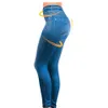 zxdjhelf xl / xxl المرأة الصوف اصطف الشتاء jeggginghot بيع genie سليم الأزياء jeggings طماق مع اثنين من جيوب حقيقية LJ201104