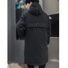 Long Parkas Winter Jacket Мужчины Новые теплые ветропроницаемые повседневные хладнокровные хлопковые пальто большие карманы Высококачественные Parkas Men T200319