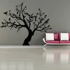 Affiche d'autocollant mural motif arbre noir pour décorations pour la maison bricolage stickers muraux amovibles pour chambre d'enfants 57X95cm CP0405 201130