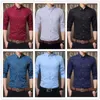 Vente chaude Nouvelle Mode Casual Hommes Chemise À Manches Longues Jacquard Weave Slim Fit Chemise Hommes Coton Hommes Robe Chemises Hommes Vêtements 5XL 201120