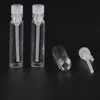 100 PCS 1/2/3 ML Empty Mini Glass Perfume Small Sample Vials Perfume Bottle Laboratory Test Tube Trial Bottle
