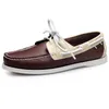 cuir pois hommes chaussures de sport conduite semelle souple triple noir blanc marron acajou bordeaux tout match paresseux Light Tan Army vert menthe baskets color23-11