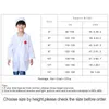 Kids Doctor infirmière uniformes Costume de jeu de rôle de fantaisie pour les filles infirmières doctorants Cross-coat Childre