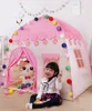 Play Kids Tent Children Indoor Outdoor Princess Castle Folding Cubby Toys Enfant Room House Children Tent Teepee Playhouse