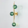 Nouveau Design Creative Applique Post Personnalité Moderne Vert / Verre Clair G4 Appliques Murales Accueil Hôtel Hall Art Décoration Luminaires