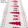 Kerstfeest linnen tafelloper Merry Christmas Decorations for Home Snowman Xmas Tree Table Runner Happy Year 201201