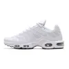 air max tn plus scarpe da corsa Donne triplo bianco bianco nero rosso laser blu peloso Oreo più da tennis da tennis Trainners da uomo