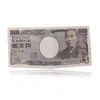 Fashion Unisex Currency Money Print Wallet Us Pound Yen Bill Pattern Purse Bifold Credit Card Holder Women Man