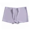 Seamless Boxer Underwear Ladies Girls Safety Short Pants Women Nylon Ice Silk Skin Comfortable Boyshorts Panties Summer