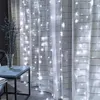 free delivery 3M x 3M 300-LED White Light Romantic Christmas Wedding Outdoor Decoration Curtain String Light 110V wholesale