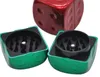 Dice Shape Smoke Grinder scherpe tanden plastic roken molen slijpmachines crusher draagbaar populair 6 1YH UU