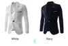 Zakelijke Pak Vest Broek 1 Stuks Sets Slanke Pakken Bruiloft Wit Navy Blazers Jas Mens Business Groomsman Broek Vest Pak