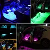 36 Светодиодный многоцветный автомобильный фонари под приборной осветительной освещением водонепроницаемой комплект с беспроводным дистанционным управлением автомобиль Carger DVR QC162417830212