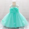 Kleinkind Kleinkind Prinzessin Kleider für 1 Jahr Geburtstag Neugeborenes Mädchen Sommer Baby Taufe Kleid LJ2012212728701