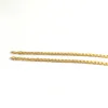 18 K Solid Yellow Gold Filled curb Cuban Link Chain Necklace curb Italian Stamp 750 Men's Women 7mm 75CM long Hip-Hop300U