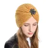 Beanie/Skull Caps Women Hat Sticked Bohemian Styleinlaid med Diamond Jewelry for Ladies Cap Winter Warme Beanies1