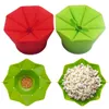 1pcs popcorn maker diy silikon mikrovågsugn popcorn maker fold bucket kök matlagning verktyg tillbehör röd grön 201214