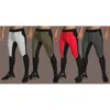 Joggers casuais calças de cor sólidas homens algodão elástico de calça longa Pantalon Homme Pontas de carga do Exército Militar de Mulho Men leggings 201126