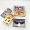 Lashwood Wimper Case Lege Rechthoek Magnetische Glod Holografische wimperboxen voor Individuele 25mm 27mm Mink Eyelashes