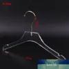 10 PCS 12.6" Child Clear Acrylic Clothes Hanger Gold Hook Hanger Clothing Rack