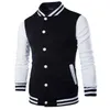 Nya män / pojke baseball jacka män mode design vin röd mens smal passform college varsity jacka män märke stilig veste homme 3xl