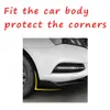 4 stycken bil främre stötfångare läpp body kit spoiler splitter abs stötfångare canard läpp splitter universal för tesla modell 3 sedan