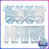Born BodysuitsPants Baby Boy Kleidung Baby Mädchen Kleidung Unisex Baby Strampler Kleidung Sets 3- Baumwolle Infant Roupas de Bebe LJ201223