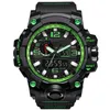 Nouveaux hommes montres de sport militaire analogique numérique montre LED résistant aux chocs montres hommes électronique silicone montre boîte-cadeau Mont193v