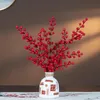 Ghirlande di fiori decorativi Decorazioni per la casa Frutta rossa Fiore artificiale Decorazione di agrifoglio Decorazioni per il soggiorno Ornamenti per matrimoni Bonsai