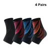 Support de poignet 4 paire de chaussettes noires en silicone en silicone de la chaussette de la cheville en silicone confortable confortable Storin Storin Fournitures pour sports