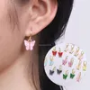 colored butterfly dangle ear ring Butterfly earrings clip Chandelier women earrings fashion jewelry will and sandy new
