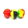 3ML SKULL SHAPE Non-Stick Silikonowe pojemnik gumowe gumowe słoiki DAB Uchwyt do przechowywania