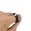 Cluster Rings UKEBAY 2021 Handmade Rubber Elasticity Rope Black Ring Helix Circle Accessories Silicone Jewelry Punk Finger Ring1