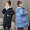 Parka moyenne et longue pour femmes hiver nouveau manteau de pain de grande taille sur le genou manteau d'hiver épaissi doudoune 806D 201110