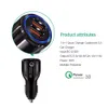 QC3.0 Quick Charger Adapter Dual USB Car Charger Snabbladdning 5V 3.1A Adapter för Samsung Universal -telefoner