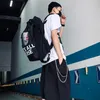 Big Capacity Athletic Bag Multifunction Fitness Sneaker Bag Drawstring Basketball Gym Stuff Article Training Bag Sport Backpack Q0705