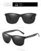 Haute qualité mode hommes femmes polarisées sable noir lunettes de soleil conduite Sport Vintage rétro concepteur luxe carré lunettes de soleil