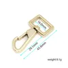 Meetee Brass Buckles Metal Spring Bag Clasps Clips Snap Hook for 15mm 20mm 25mm Strap Copper Horseshoe Buckle DIY Key