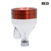 Smoking New style Herb Grinder multi colors 63mm zinc alloy funnel shape concave tobacco Grinders cigarette detector