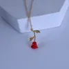 Romantique Rouge Rose Pendentif Collier Designer Femmes Bijoux Colliers Saint Valentin Cadeau Pour Petite Amie Partie Décoration Accessoires