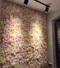 60×40cmの花の壁のシルクローズの甲殻類の壁暗号化花の背景造花創造的な結婚式の段階