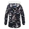 Camouflage Down Parkas Jackor Mäns Parka Hooded Coat Male Fur Collar Parkas Vinterjacka Män Militär Down Overcoat 201226