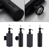 200ml Wall Mounted Shower Bottle Pump Stainless Steel Shampoo Dispenser Black