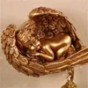 European style wall lamps living room American retro staircase aisle wall lights hotel creative angel cupid bedroom bedside lamp